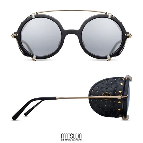 The Matsuda M2030 Sunglasses Is A Bold Round Style Made With Japanese Acetate And Titanium
