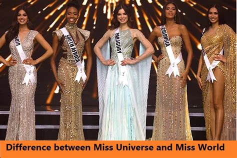Difference Between Miss Universe And Miss World In Terms Of The Title