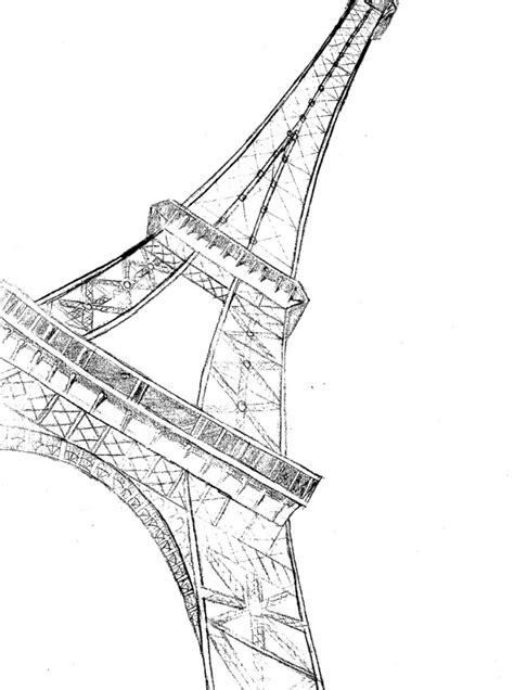 Paris Eiffel Tower Drawing Easy At Getdrawings Free Download
