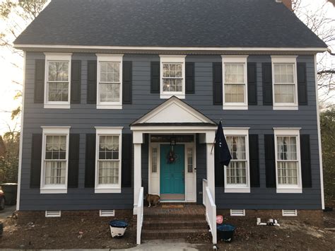 Finally finished the exterior renovations! Sherwin-Williams Wall Street