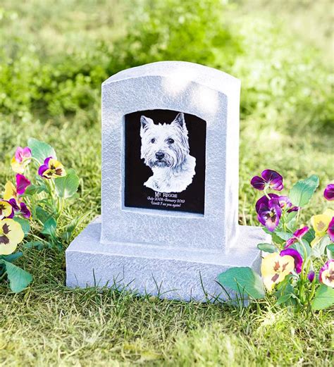 Personalized Small Pet Memorial With Image Wind And Weather