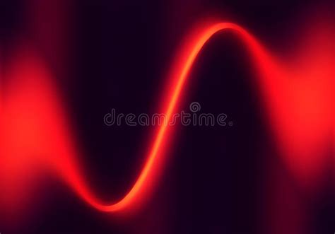 Abstract Ruby Background With Waves Vector Minimalist Red Pattern With