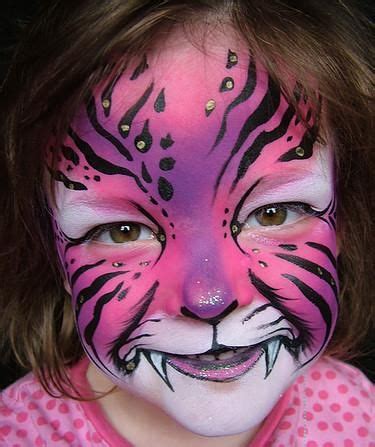 Die fasching schminkidee ist für kinder und. Pink tiger (mit Bildern) | Tiger schminken ...