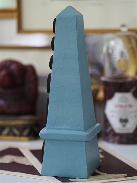 Neoclassical Style Obelisk With Plaster Intaglios Heywood Home Company