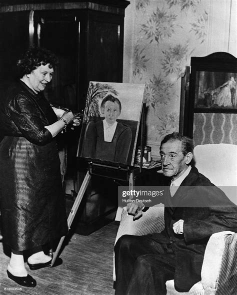 French Artist Maurice Utrillo Poses For His Wife Lucie Valore In