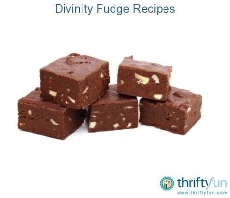 The recipe is a testament to the genius of thrifty cooks who based the confection on leftover mashed. Divinity Fudge Recipes (With images) | Fudge recipes ...