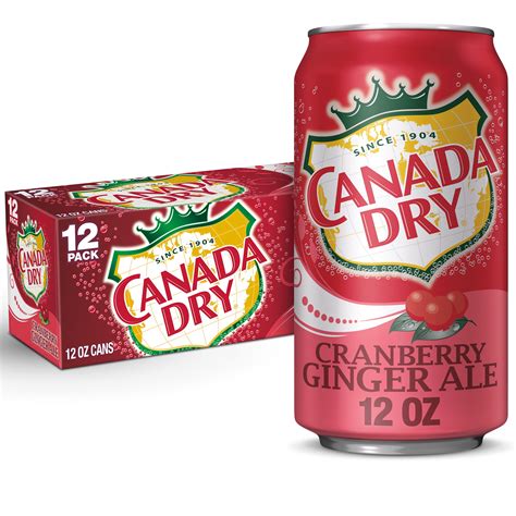 Canada Dry Cranberry Ginger Ale Soda 12 Fl Oz Cans 12 Pack