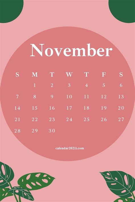 November 2021 Moon Phase Calendar Printable Blank Calendar Template