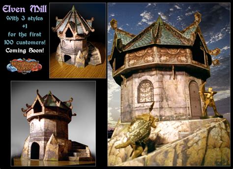 Paper Craft New 974 Papercraft Fantasy Buildings