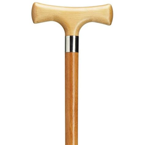 Walking Cane Ladys T Handle Cane Scorched Stain Wood Cane Walmart