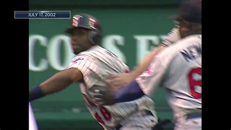 Torii Hunter Gets Hit By Pitch And Throws Baseball Back At The Pitcher