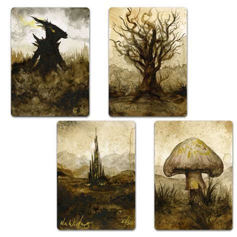 Magic The Gathering Grim Backwoods Foil Artist Cards Nc Winters