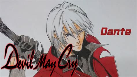 Speed Drawing Dante Devil May Cry Anime Youtube