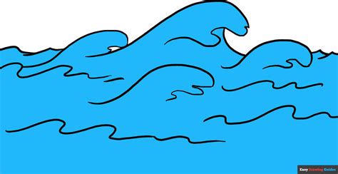 How To Draw Waves Really Easy Drawing Tutorial