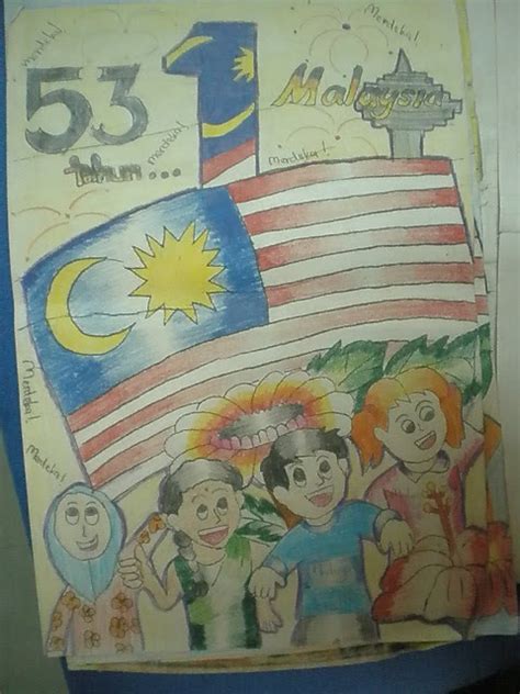 Catatan Seorang Guru Pertandingan Mewarna Poster Kemerdekaan 53