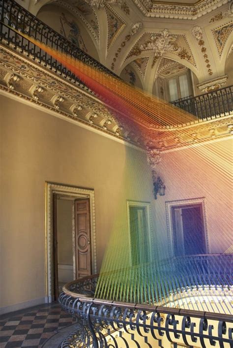 Gabriel Dawe Rainbow Thread Installations Feather Of Me