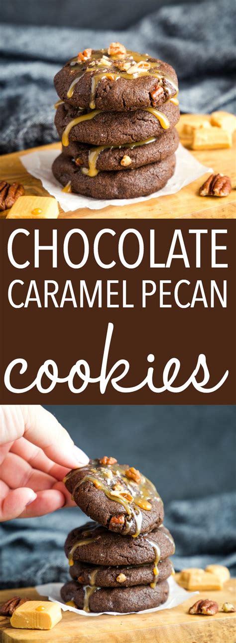 These Chocolate Caramel Pecan Turtle Cookies 24 Are The Perfect
