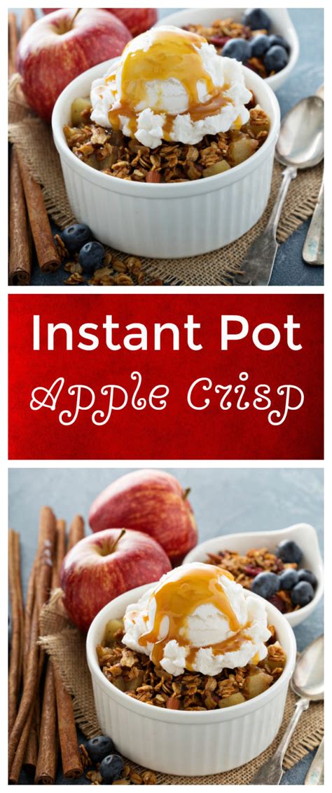 And yeah… it's super simple and ready so fast. Super Easy Instant Pot Apple Crisp - Instant Pot Cooking