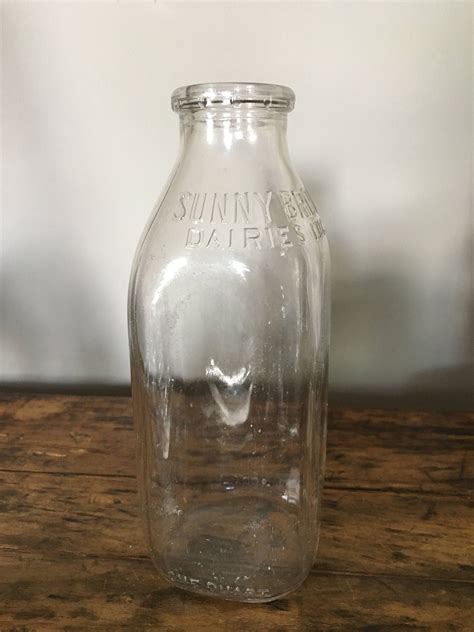 Sunnybrook Vintage Glass Milk Bottle Vintage Glass Milk Bottles One