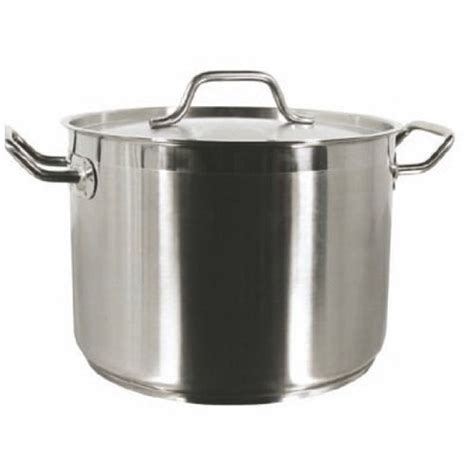 Qt Stock Pot W Lid Stainless Steel Commercial Grade Walmart