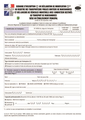 Declaration Radiation Modification Registre Du Commerce Pdf Notice Manuel D Utilisation
