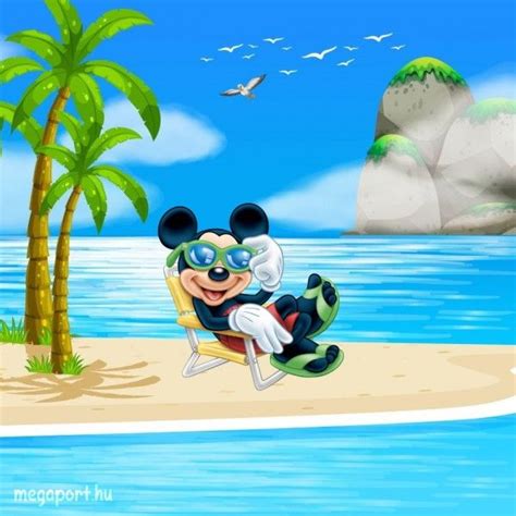 Mickeymouse Disney Cartoon Beach Summer Minnie Mouse Pictures