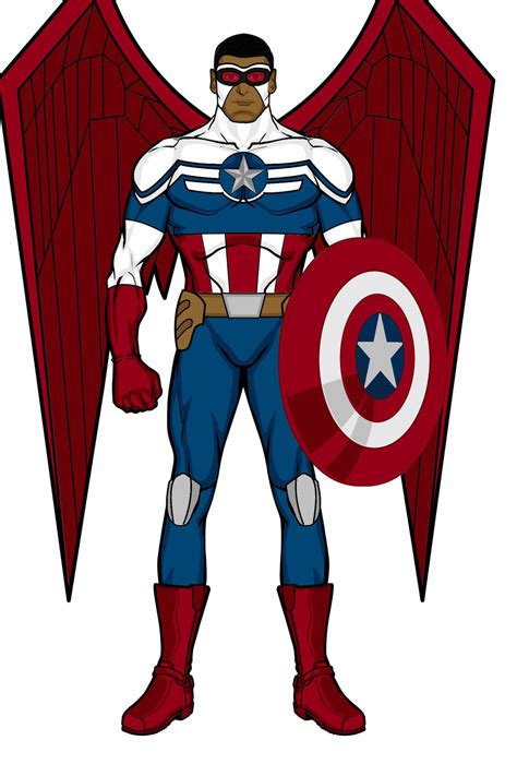 Captain America Sam Wilsonheromachine By Aniartluke82 On Deviantart