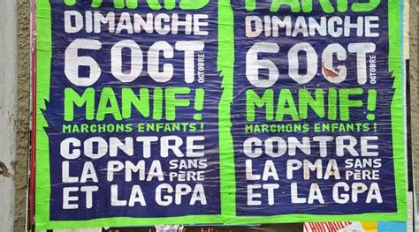 Ce que remet en cause la «pma pour toutes», c'est ni plus, ni moins, la filiation. PMA pour toutes : Les anti manifestent à Paris pour demander le retrait du texte - 20 Minutes ...