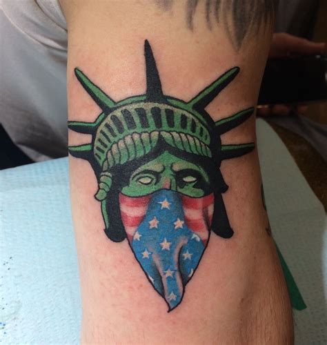Lady Liberty Tattoo Made By Kris Smith Liberty Tattoo Tattoo Work