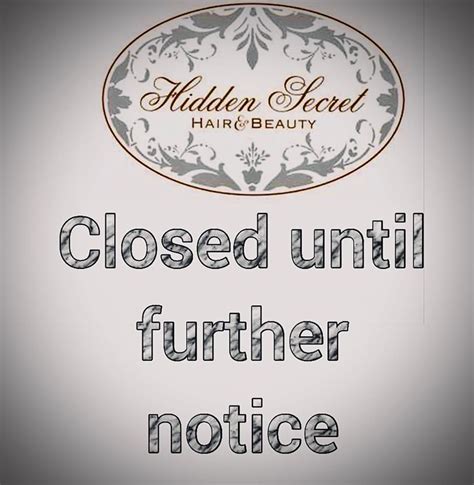 Salon Closed Hidden Secret