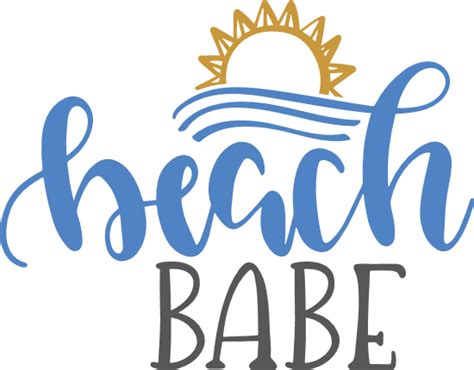 Beach Babe Vacation Summer Free Svg File Svg Heart