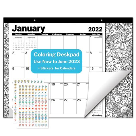 Buy Cranbury 2022 2023 Coloring Desk 1325x17 Coloring Use To