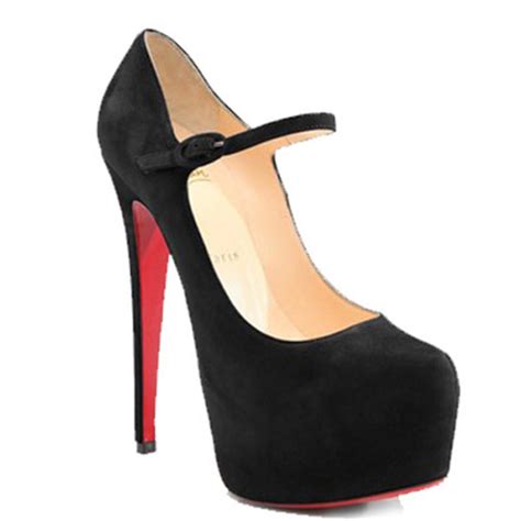 Red Bottom Lady Daf Leather 160mm Mary Jane Pumps In Black Ii Red