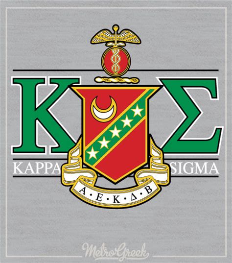 2325 Kappa Sigma Crest Rush Shirt Metro Greek