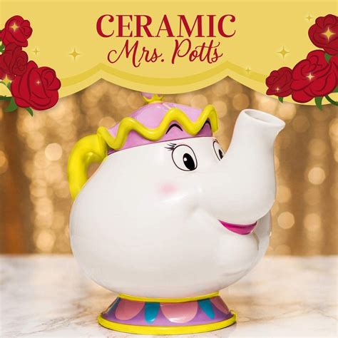 Beauty And The Beast Mrs Potts Tea Pot Officially Licensed Etsy