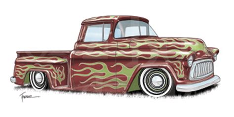 Coloring pages to enjoy with your kids. 55 chevy pickup clipart - Clip Art Library
