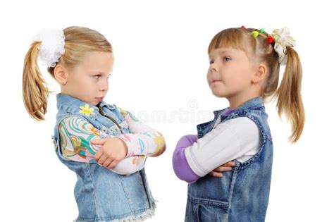 Two Angry Little Girls Stock Photo Image Of Concept 17222510