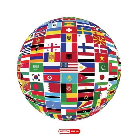 World Flags Globe With Shading Free Svg Images