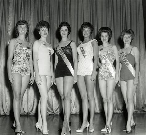 Swimsuit Contestants At CSEA Beauty Contest California 1961 Beauty