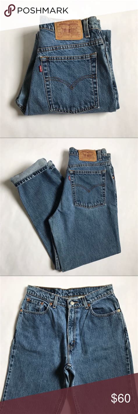 Vintage Levi’s 512 Slim Fit High Waisted Mom Jeans High Waisted Mom Jeans Mom Jeans Slim Fit