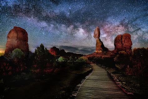 Balanced Rock Milky Way Photograph By Michael Ash Fine Art America