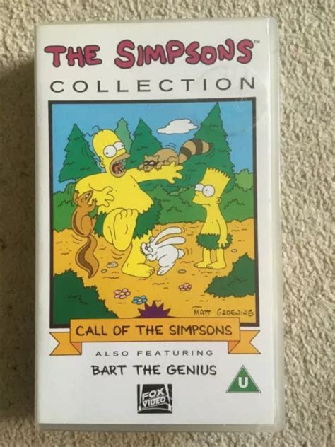 The Simpsons Collection Vhs Video Call Of The Simpsons Bart The Genius £299 Picclick Uk