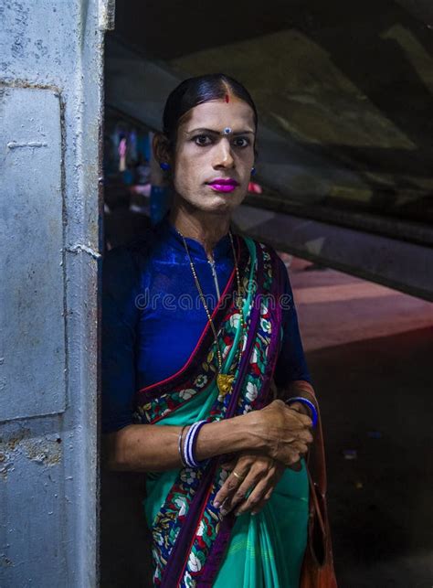 Hijras Third Sex Dressed As Woman At Pushkar Camel Fair India Editorial Photography Image