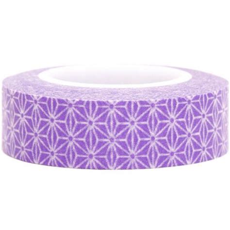 items similar to purple washi paper masking tape roll adhesive stickers with white flower