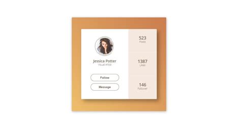 20 Awesome Profile Card Css Design Examples Onaircode