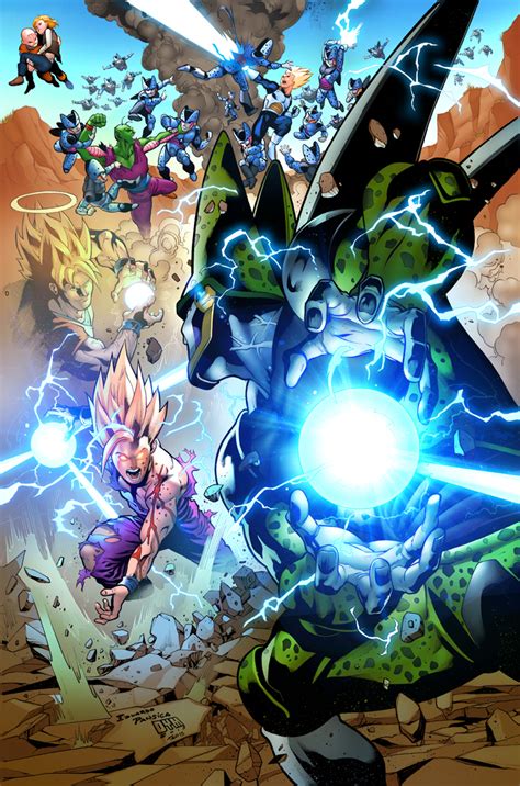 Gohan Vs Cell Dbz By Teogonzalezcolors On Deviantart