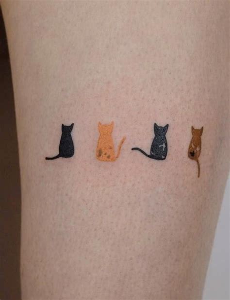 Cat Tattoo Minimalist 75 Of The Cutest Cat Tattoo Designs For Cat