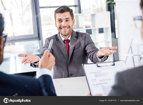 Businessmen At Job Interview — Stock Photo © Dmitrypoch 151251712