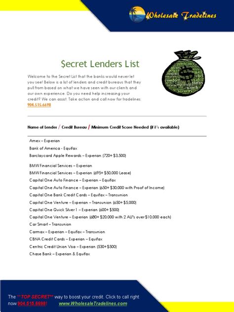 Maybe you would like to learn more about one of these? Secret Lenders List 6.2019 | American Express | Credit Score