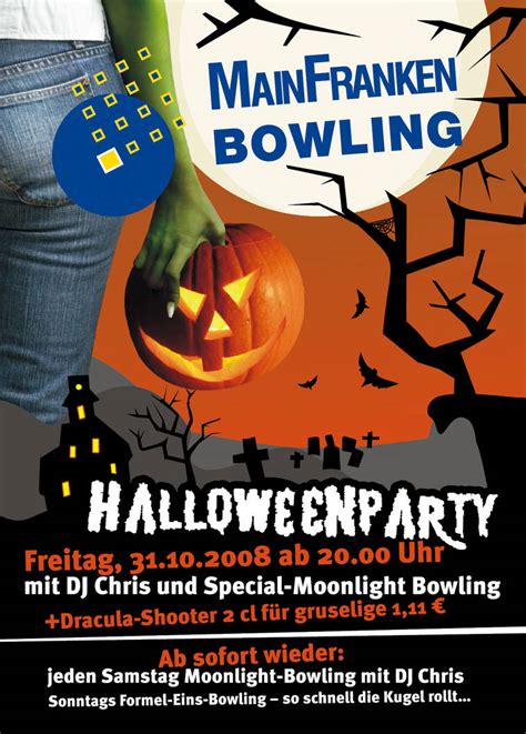 Bowling Flyer For Halloween By Solifugae On Deviantart